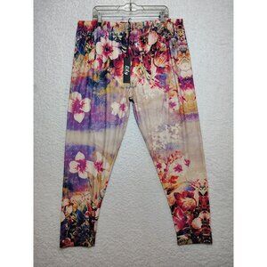 New Lily of Firmiana Leggings Women’s 4X stretchy Flowers Pants